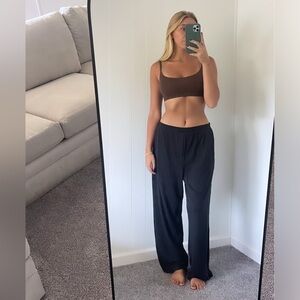 SKIMS Black Straight Leg Pants